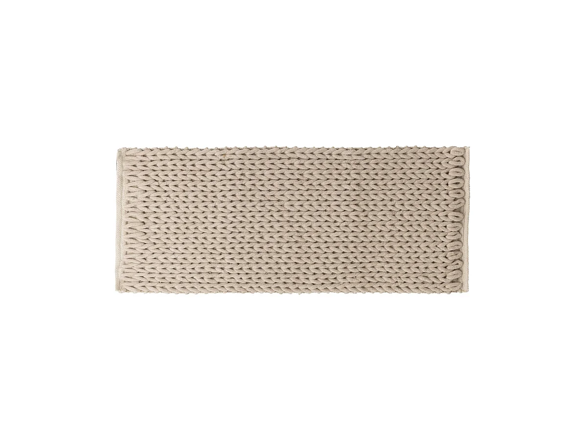 Grand Tapis de Salle de Bain épais Beige 50 x 120 cm