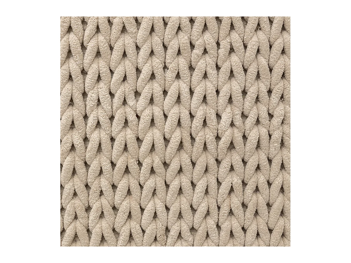 Grand Tapis de Salle de Bain épais Beige 50 x 120 cm