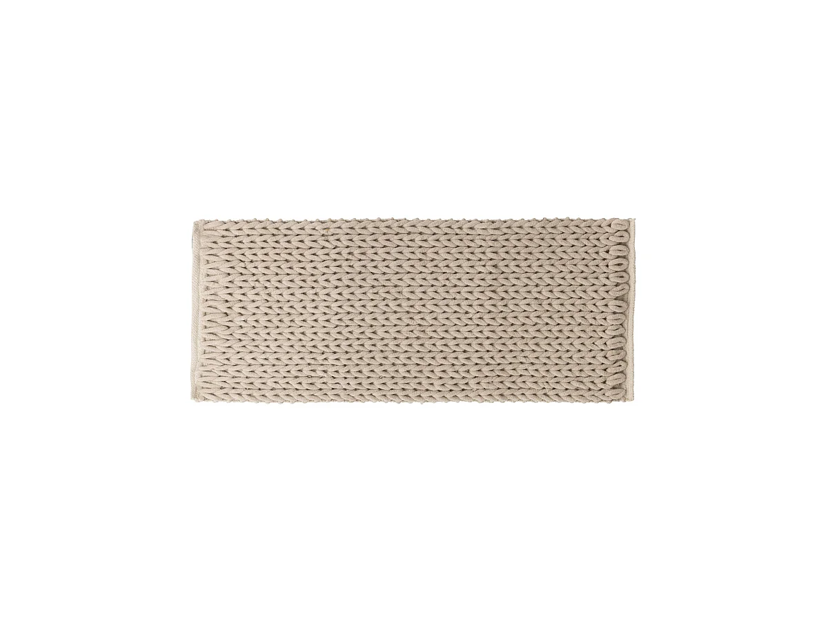 Grand Tapis de Salle de Bain épais Beige 50 x 120 cm