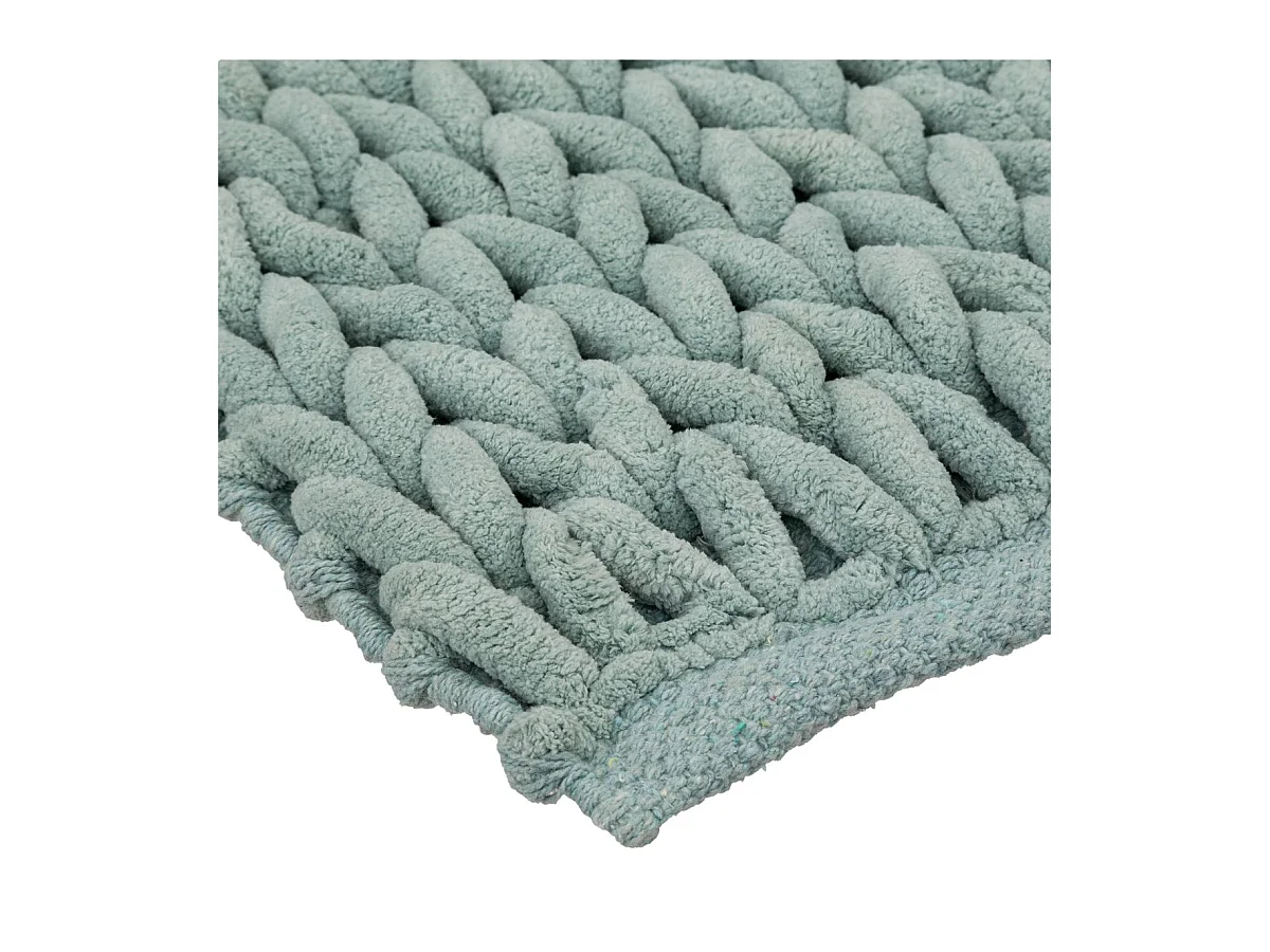 Grand Tapis de Salle de Bain épais Vert 50 x 120 cm