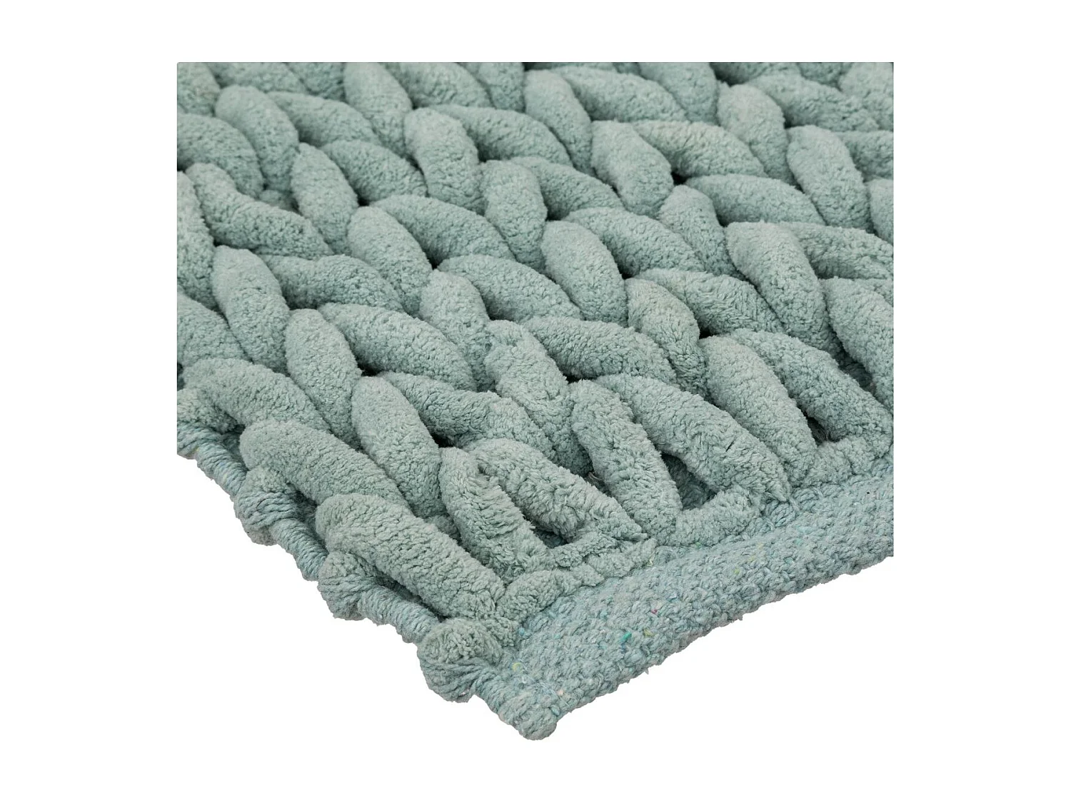 Grand Tapis de Salle de Bain épais Vert 50 x 120 cm