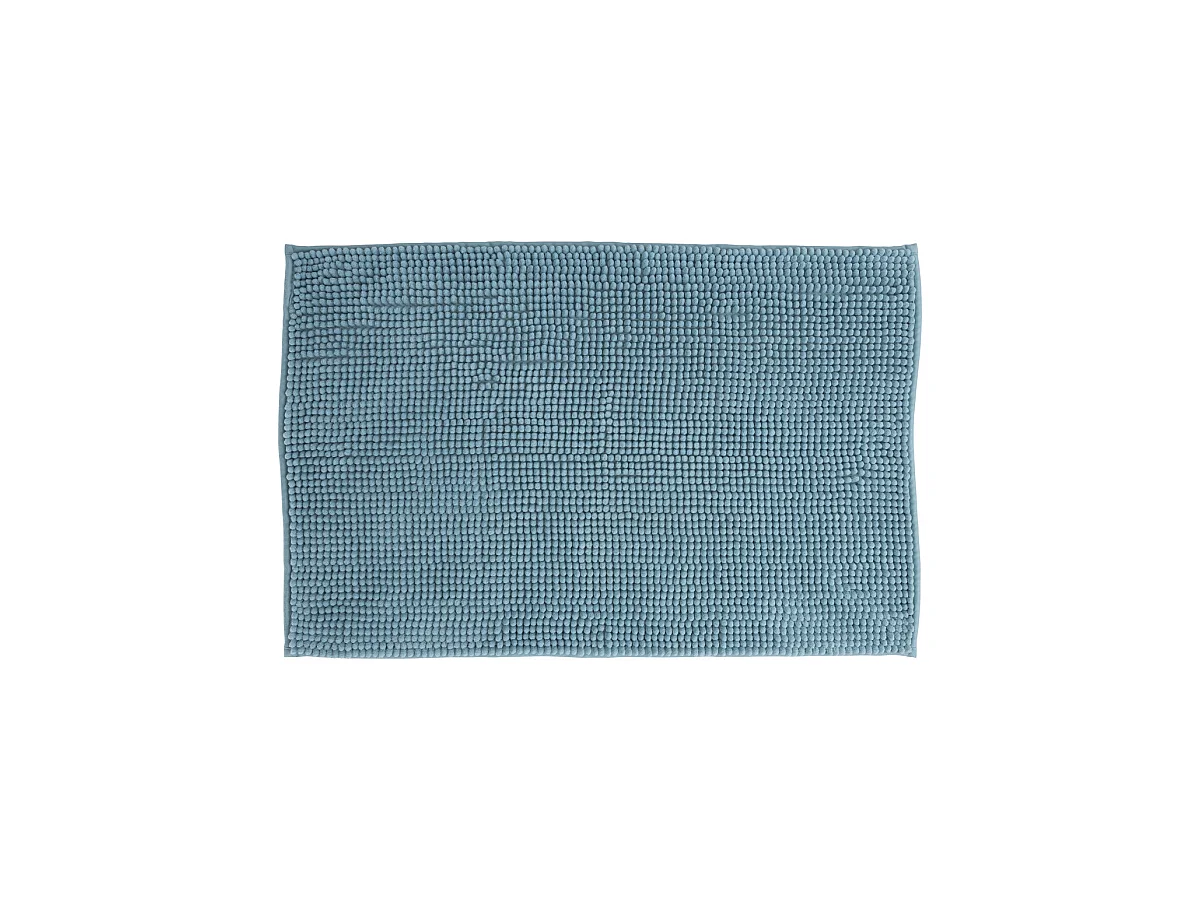Tapis de Salle de bain Bleu Artic chenille 50 x 80 cm