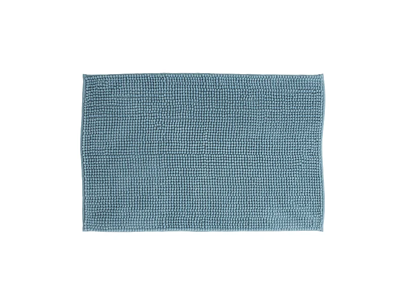 Tapis de Salle de bain Bleu Artic chenille 50 x 80 cm
