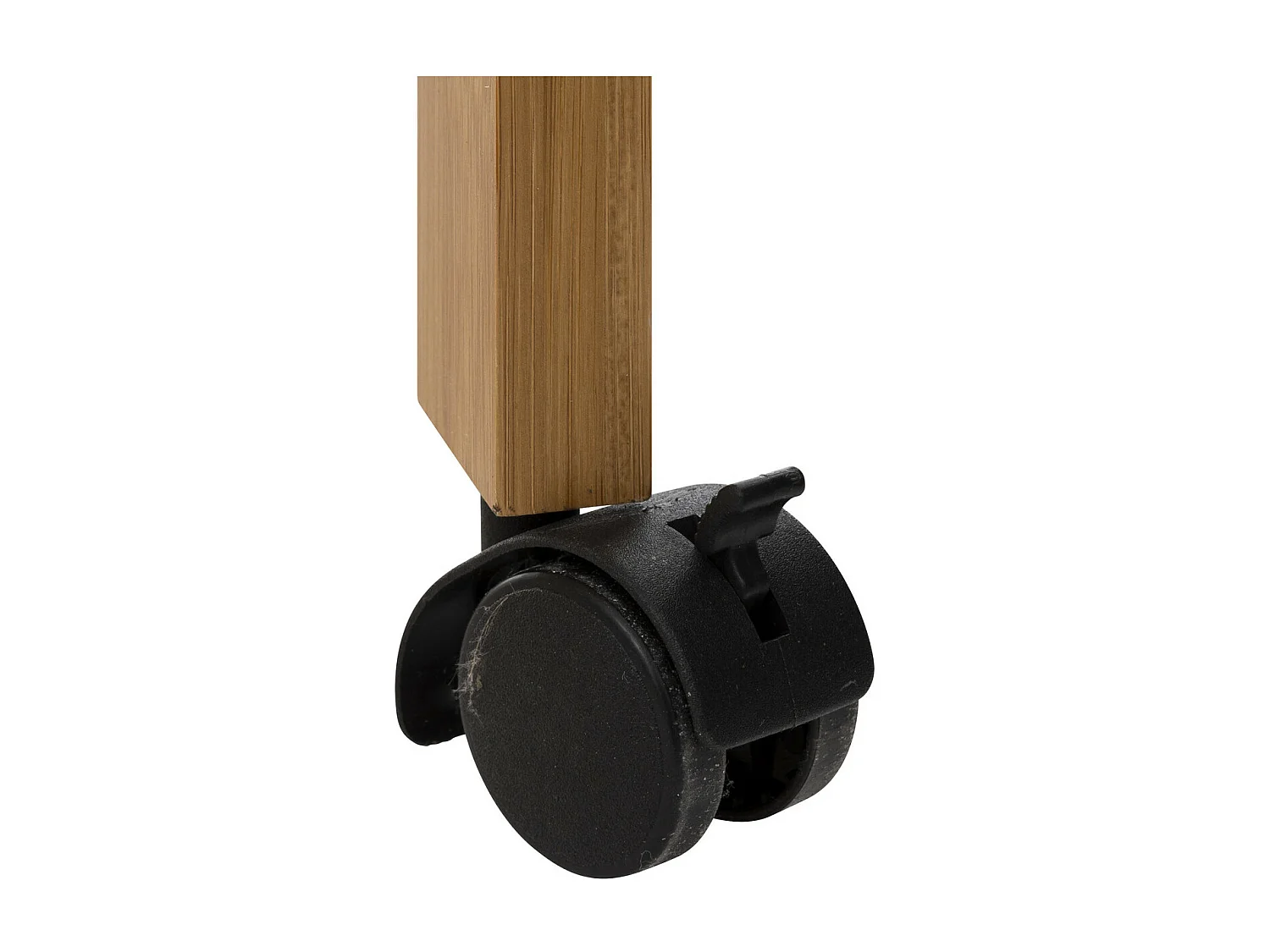 Penderie Portant à vêtements en Bambou avec 2 étagères H 163 cm