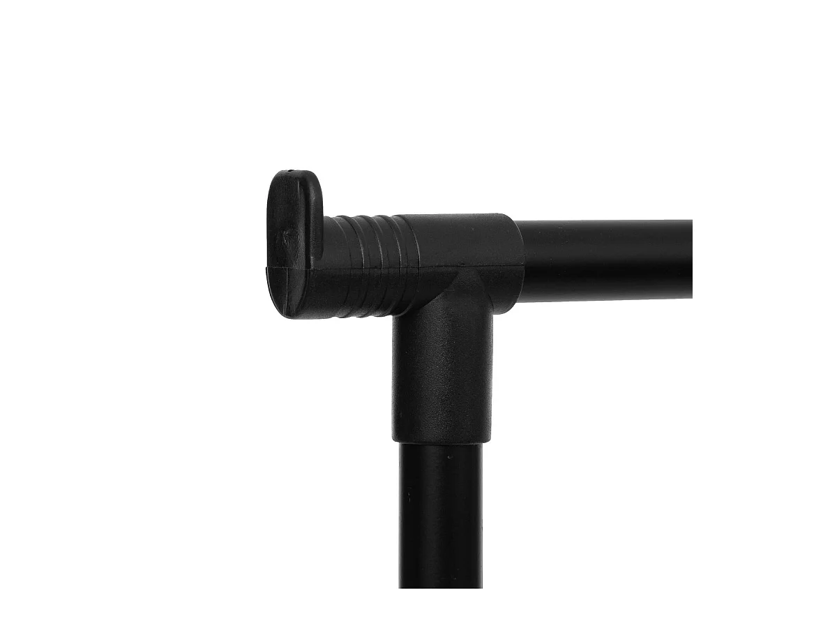 Penderie Portant à vêtements en métal noir extensible en hauteur H 160 cm