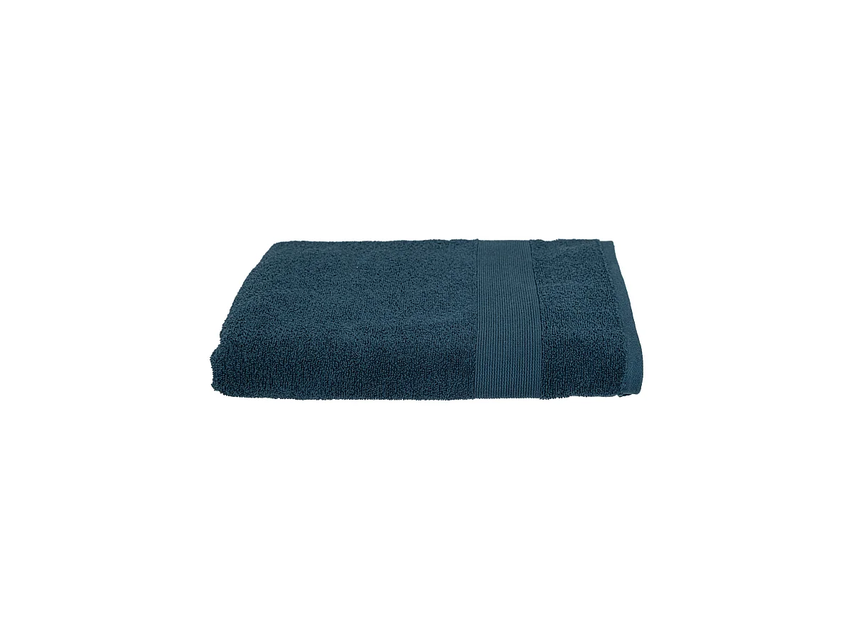 Drap de bain en Coton Bleu égéen tissu éponge 100 x 150 cm