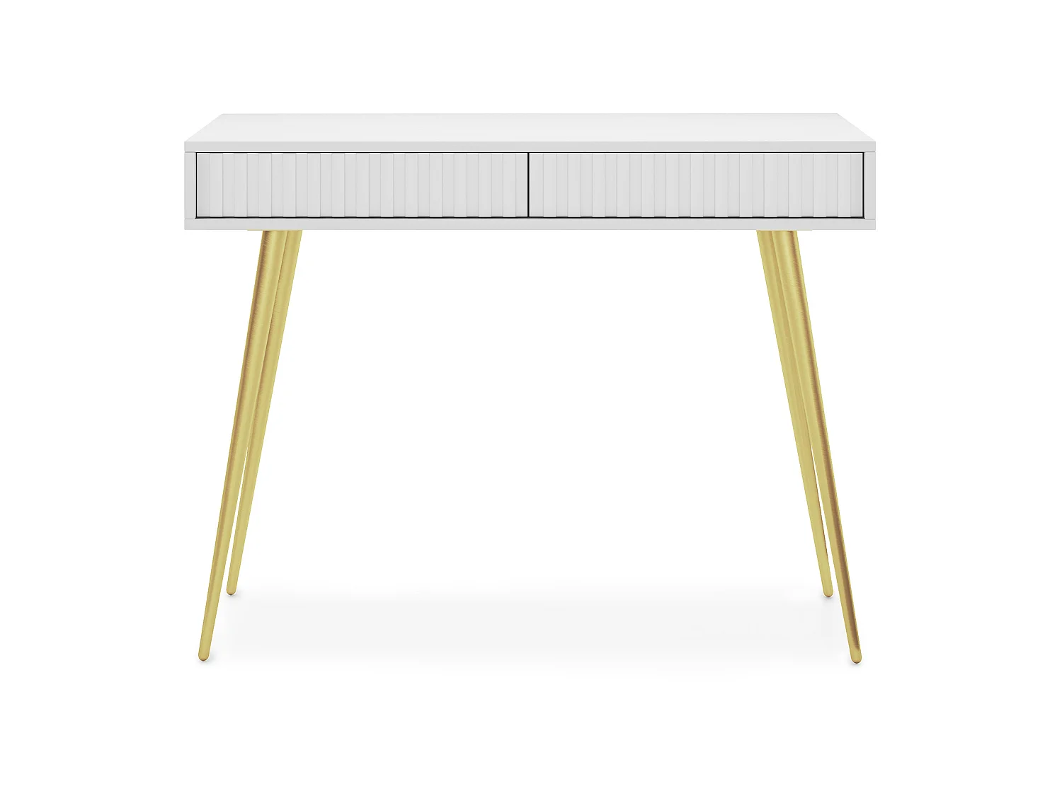 Coiffeuse -  104 cm - blanc - Bello