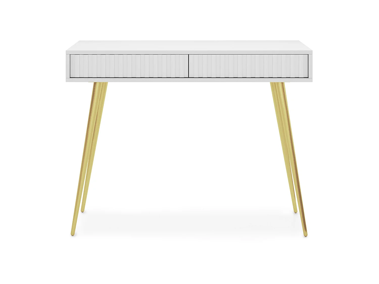 Coiffeuse -  104 cm - blanc - Bello
