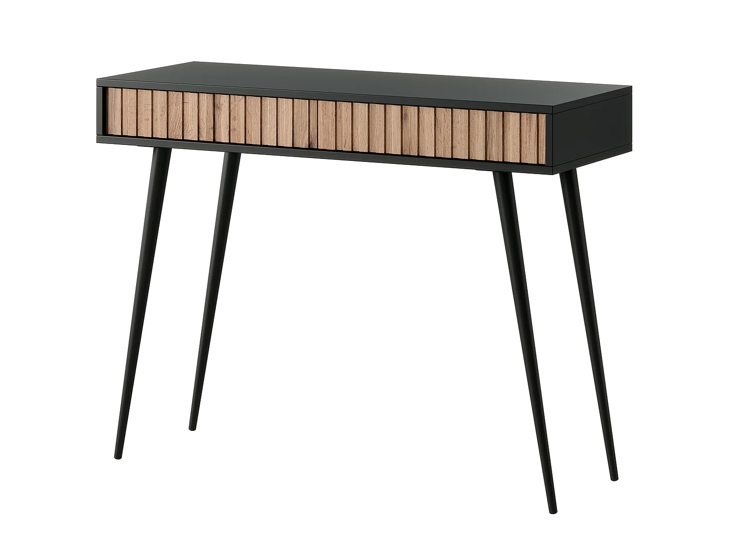 Kaptafel - 104 cm - zwart/wotan eiken - Bello