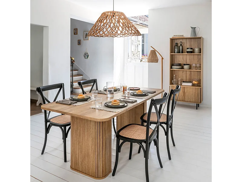 Table à Manger Design "Colva" 180cm Marron