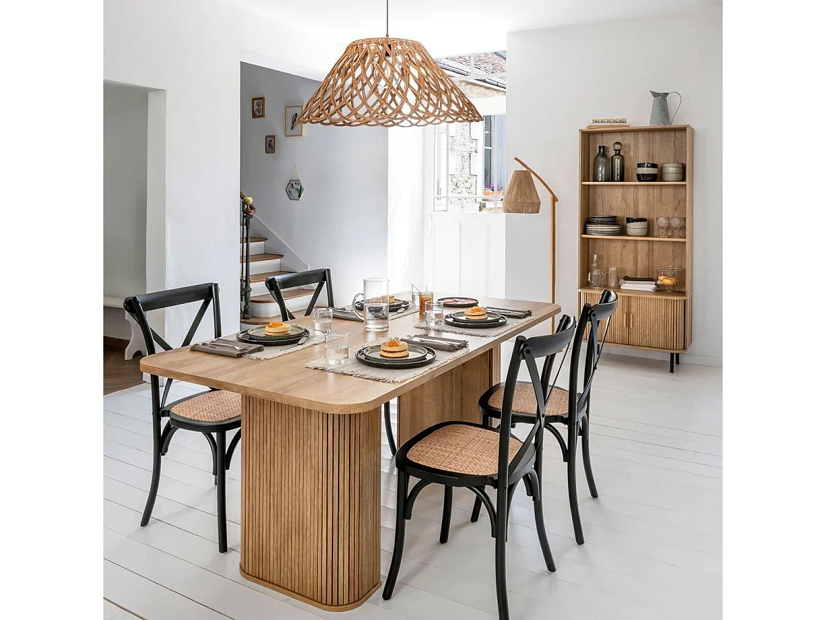 Table à Manger Design "Colva" 180cm Marron