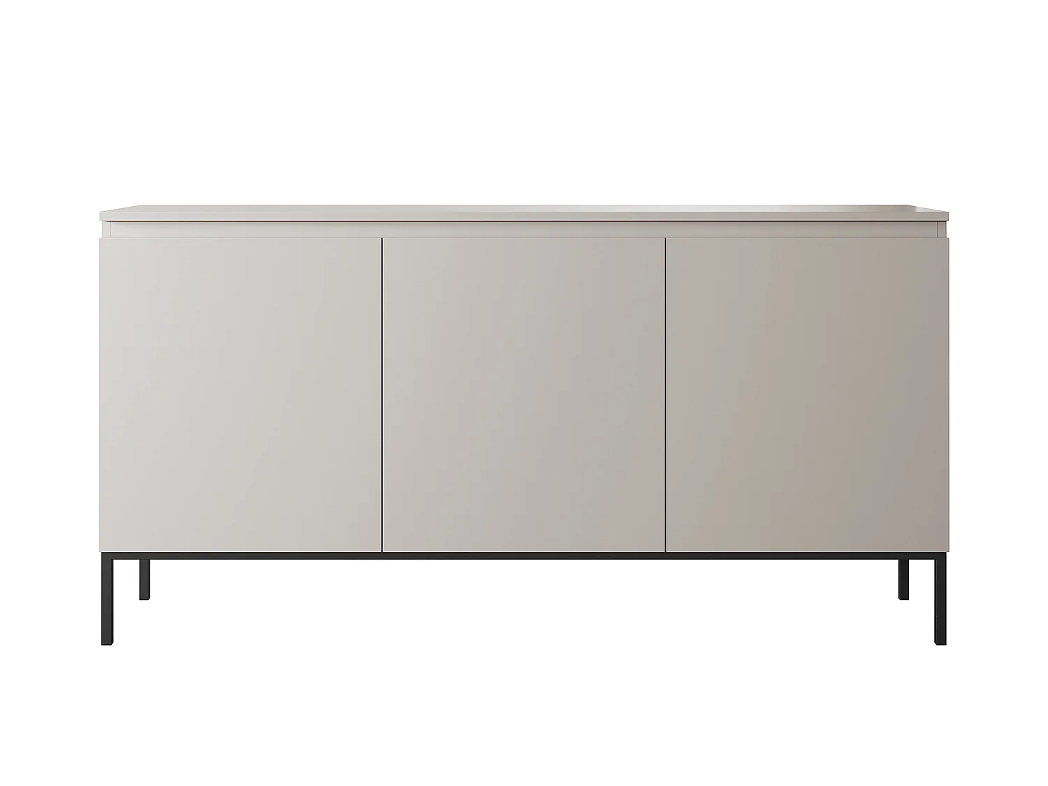 Commode à trois portes - 150 cm - taupe (gris-beige) - Bemmi