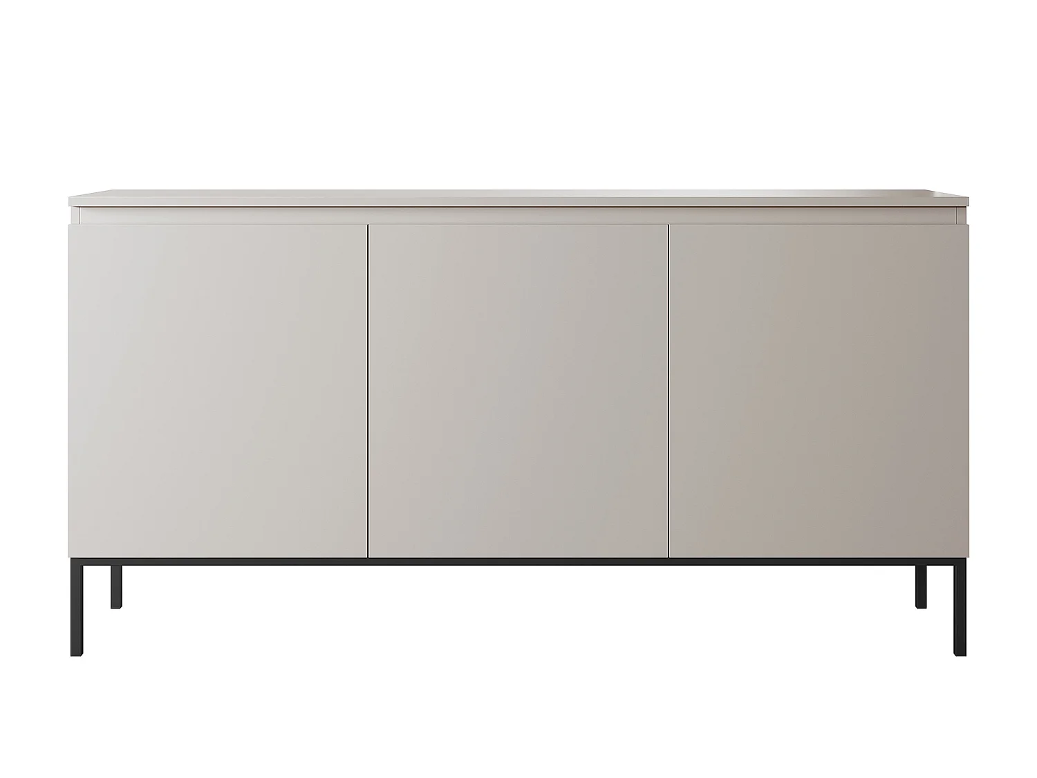 Commode à trois portes - 150 cm - taupe (gris-beige) - Bemmi