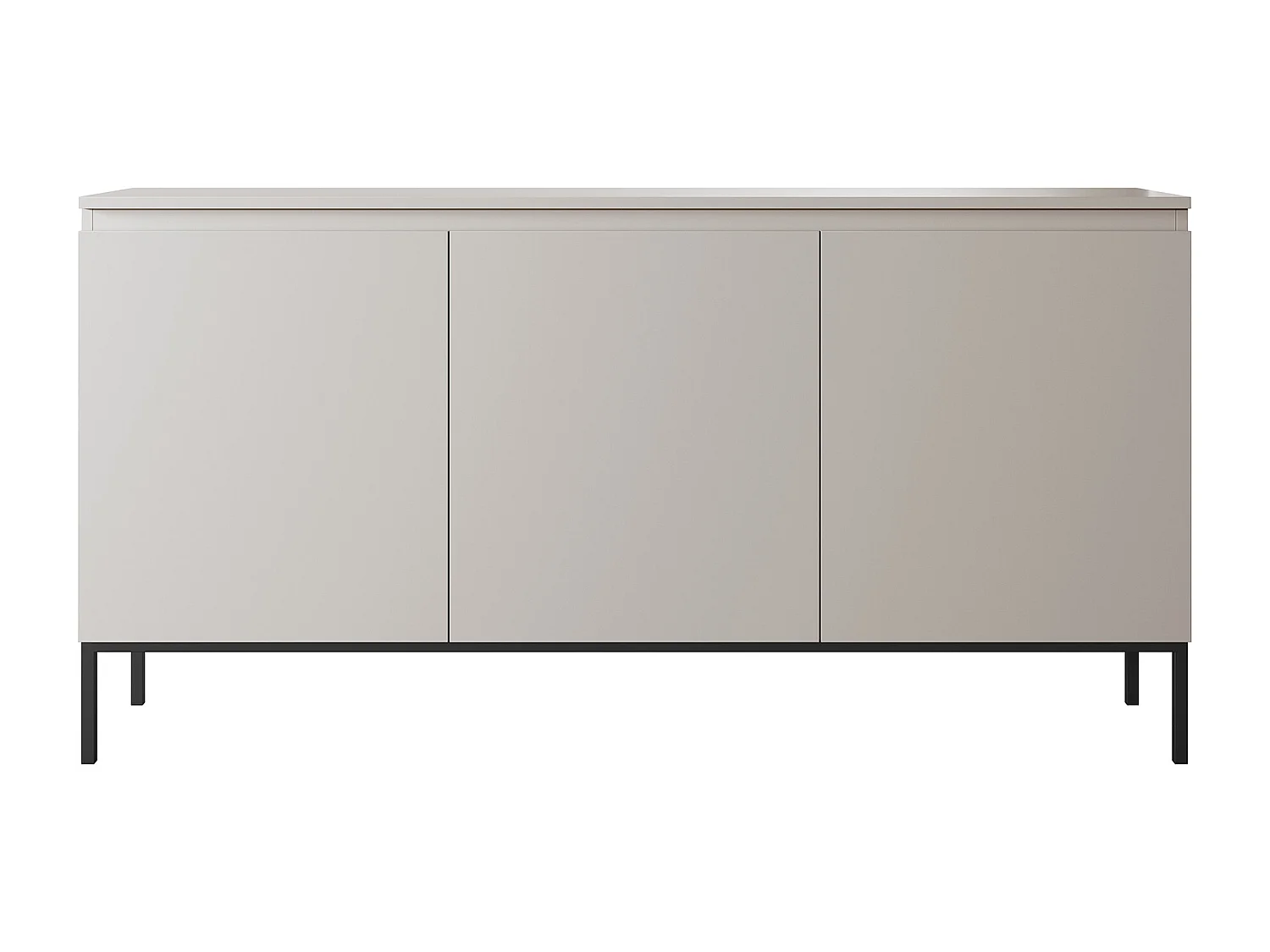 Dreitürige Kommode - 150 cm - Taupe (Grau-Beige) - Bemmi