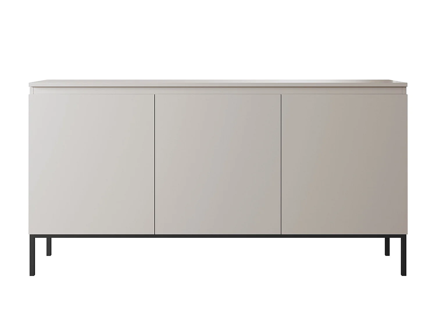Commode à trois portes - 150 cm - taupe (gris-beige) - Bemmi