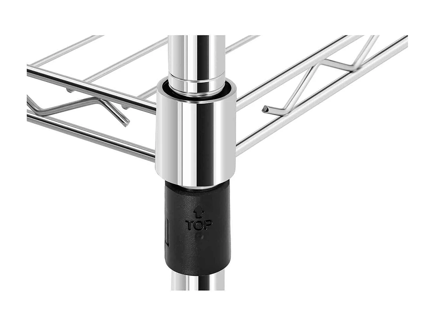 Étagère métallique 60 x métal argentée 60 x 45 x 190 cm 14_0005194