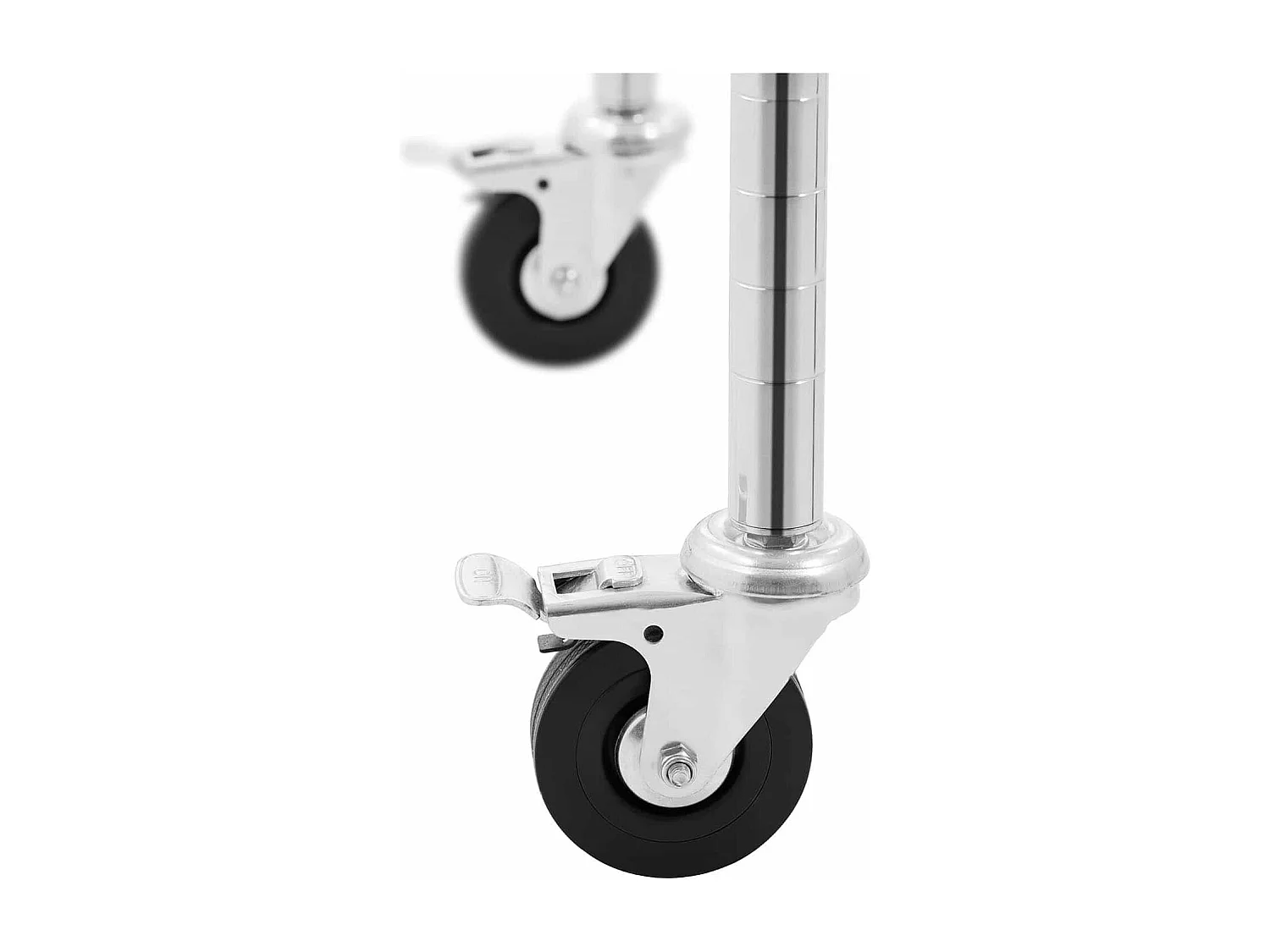 Étagère métallique 60 x métal argentée 60 x 45 x 190 cm 14_0005194