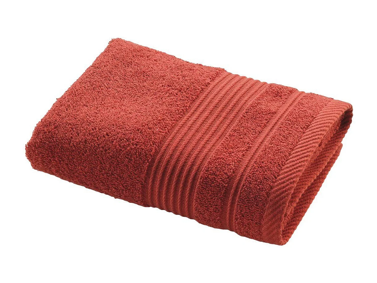 Serviette de Toilette "Tendresse" 50x90cm Terracotta