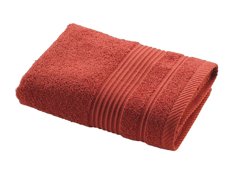 Serviette de Toilette "Tendresse" 50x90cm Terracotta