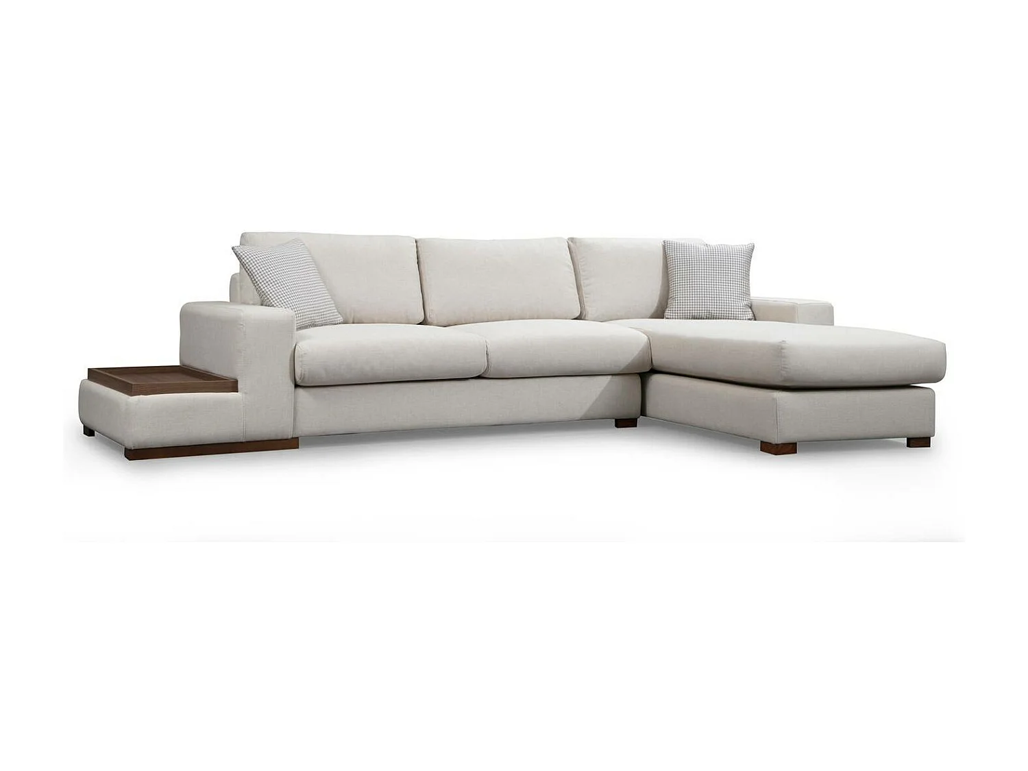 Sofá rinconero Altadena 248, De color marrón claro, 312x194x85cm