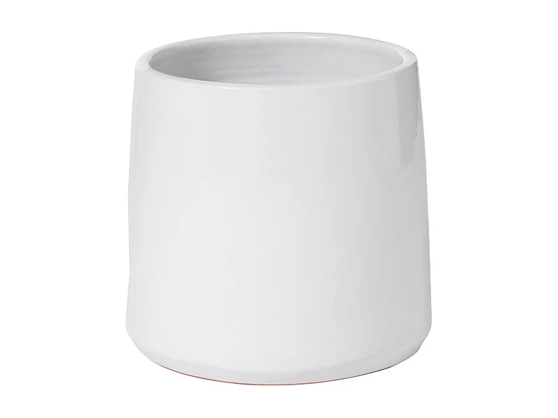 Cache Pot en Céramique "Tolga" 24cm Blanc