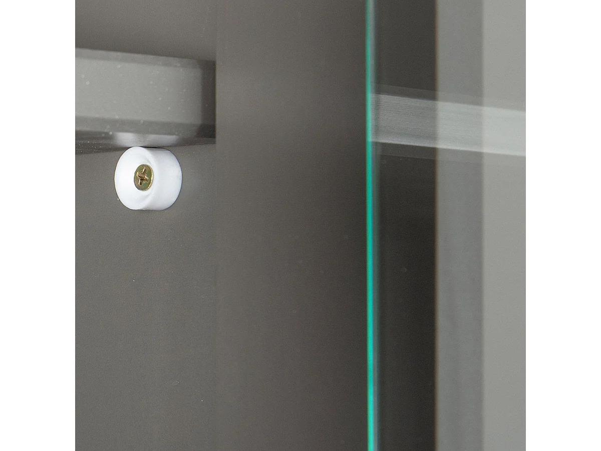Vaisselier 5 Portes & 3 Tiroirs "Zernan" 191cm Gris