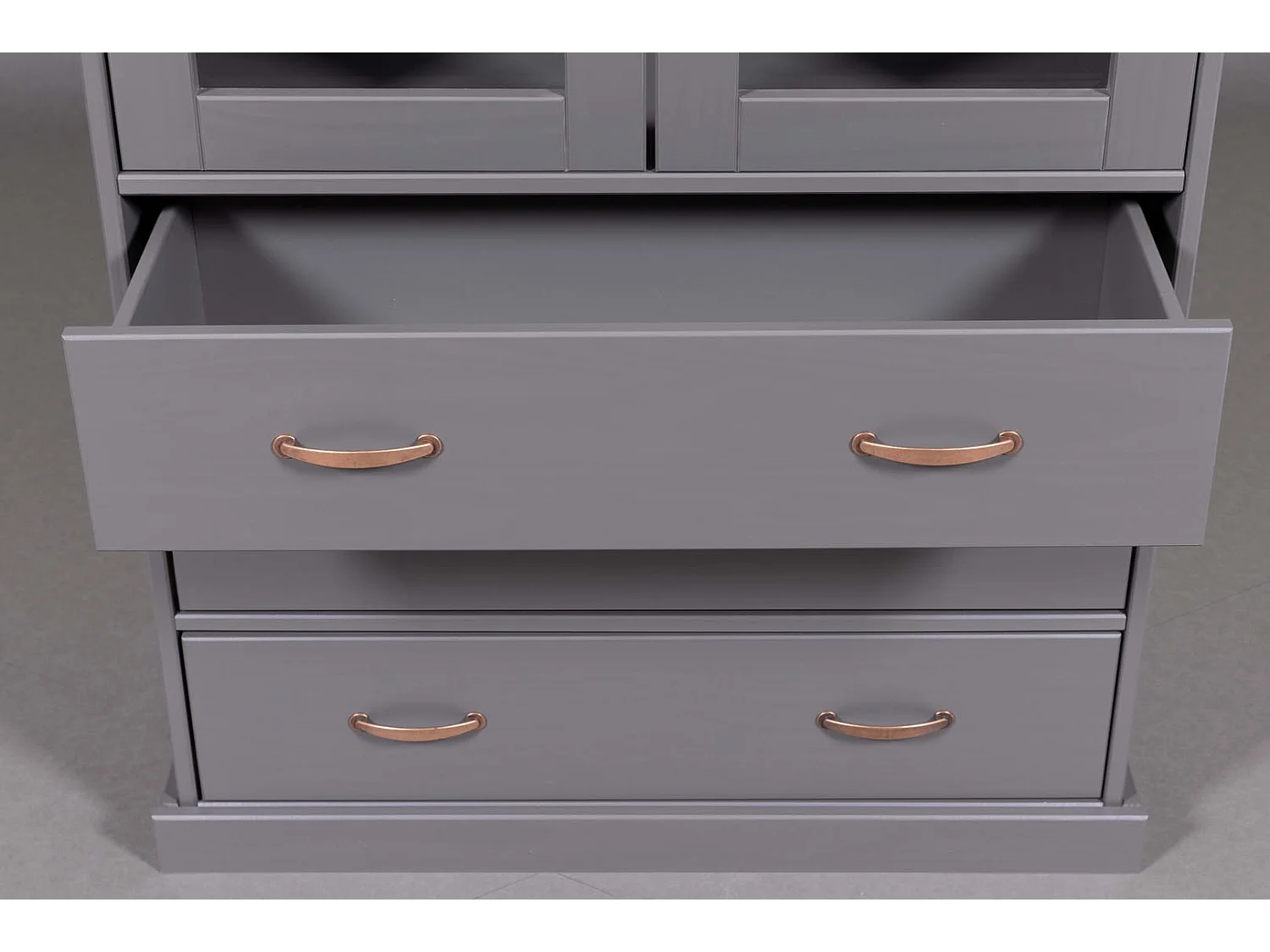 Vaisselier 2 Portes & 3 Tiroirs "Zernan" 190cm Gris