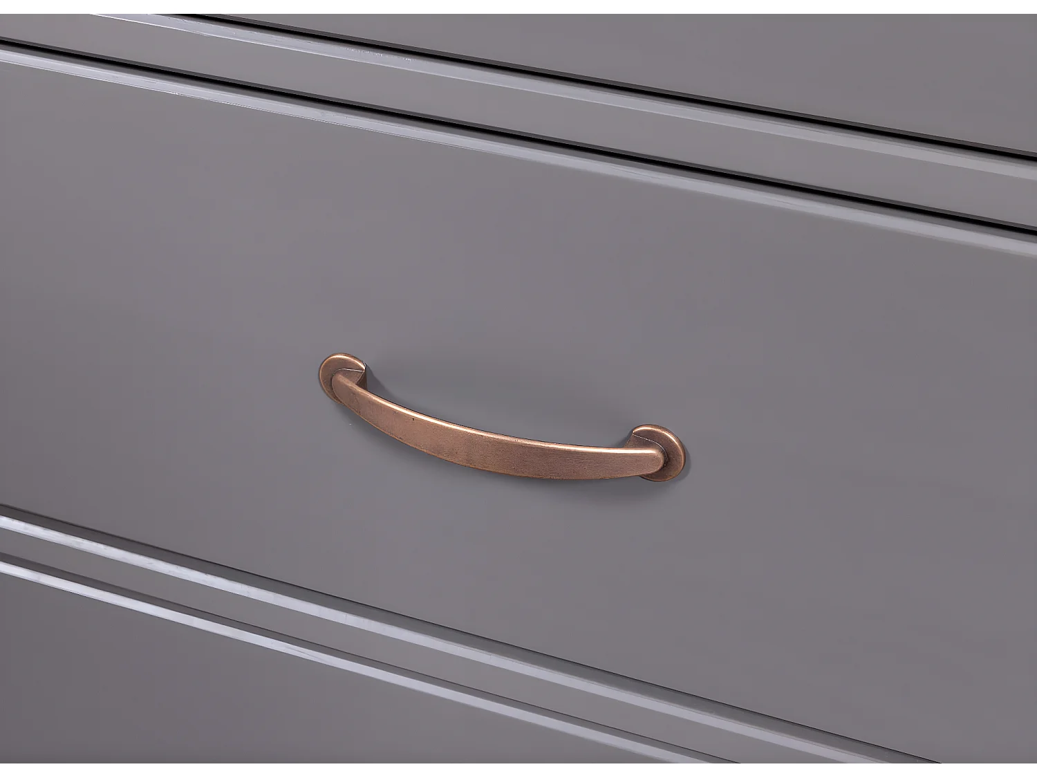 Vaisselier 2 Portes & 3 Tiroirs "Zernan" 190cm Gris