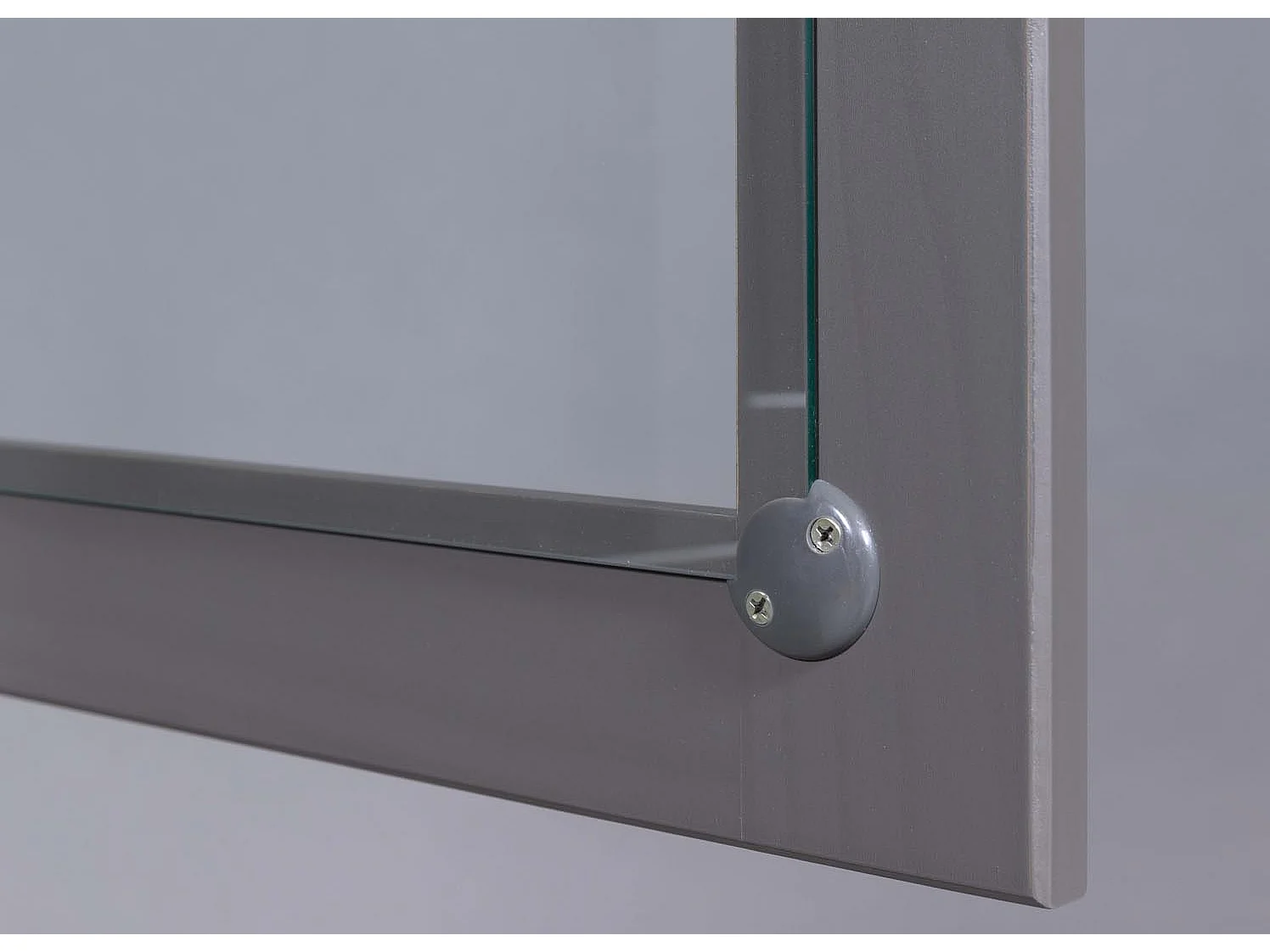 Luzerna vitrinekast 2 deuren, 3 laden grijs.