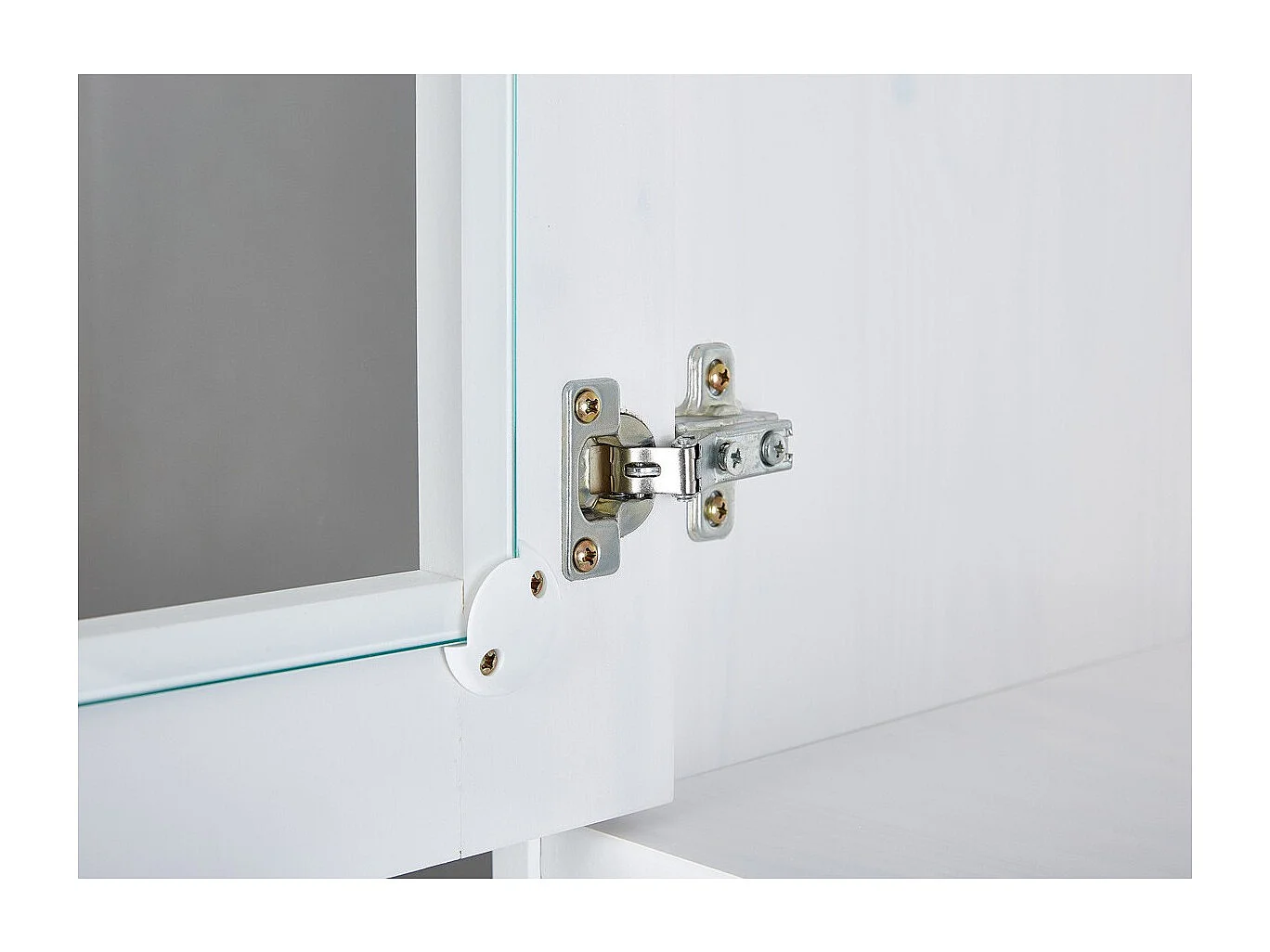 Campanou wit gelakt massief grenen commode met 4 deuren en 2 laden 90 cm