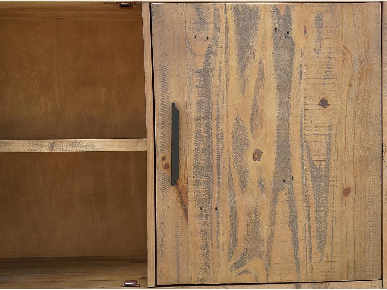 Vitrine 2 Portes & 6 Niches "Favola" 120cm Marron