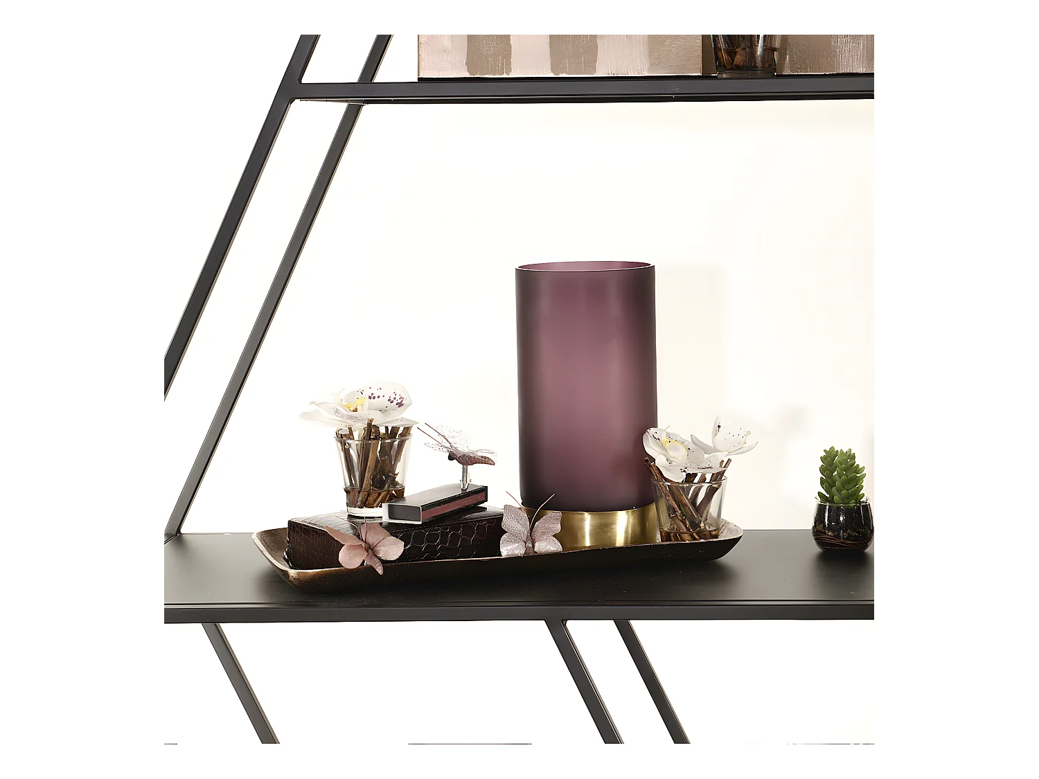 Vase Ring Moyen Format - Violet / 24 cm