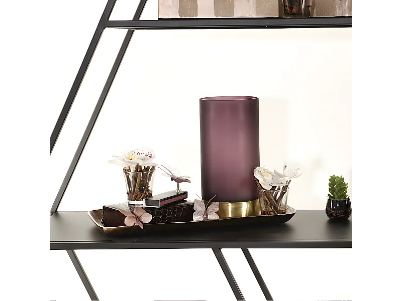 Vase Ring Moyen Format - Violet / 24 cm