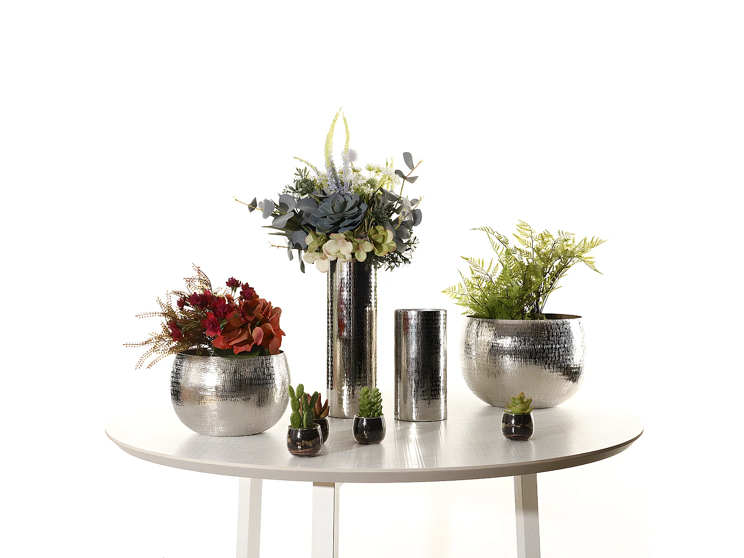 Vase Sugar Grand Format - Argenté / 40 cm