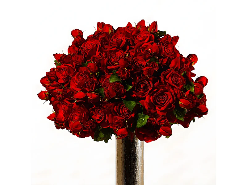 Vase Sugar Grand Format - Argenté / 40 cm