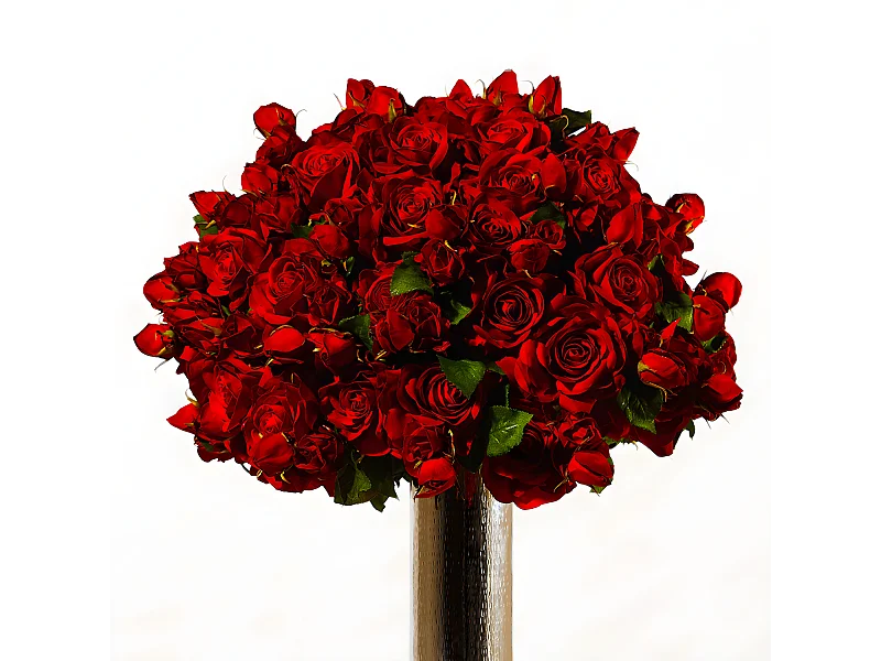 Vase Sugar Grand Format - Argenté / 40 cm