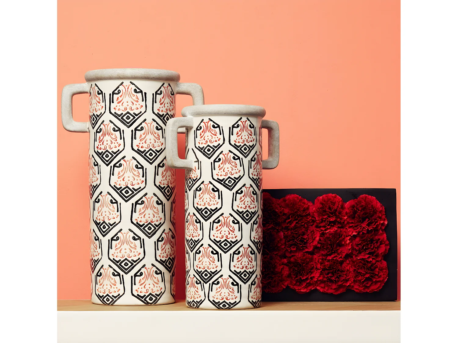 Vase Amaryllis Grand Format - Blanc