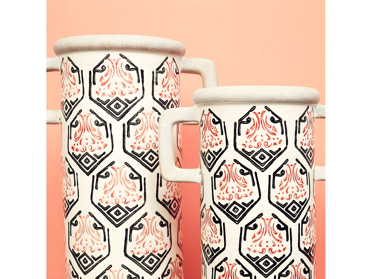 Vase Amaryllis Grand Format - Blanc