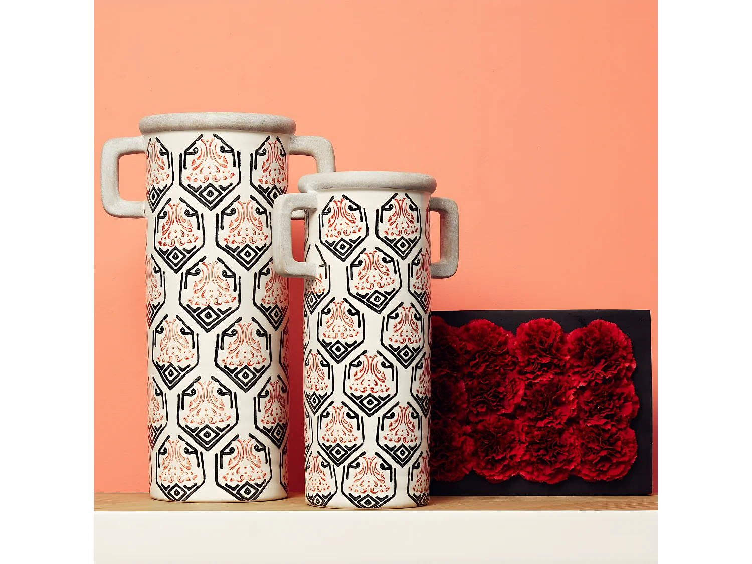 Vase Amaryllis Grand Format - Blanc