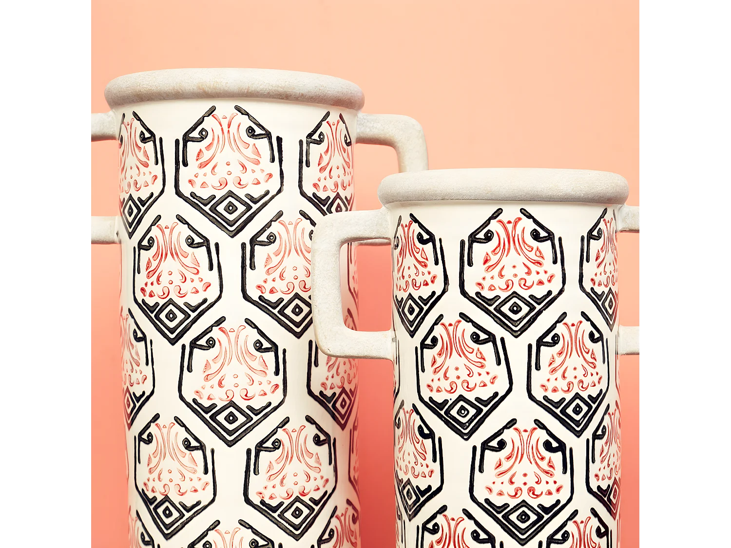 Vase Amaryllis Grand Format - Blanc