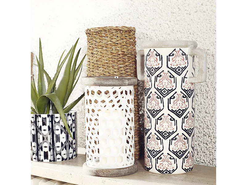 Vase Amaryllis Grand Format - Blanc