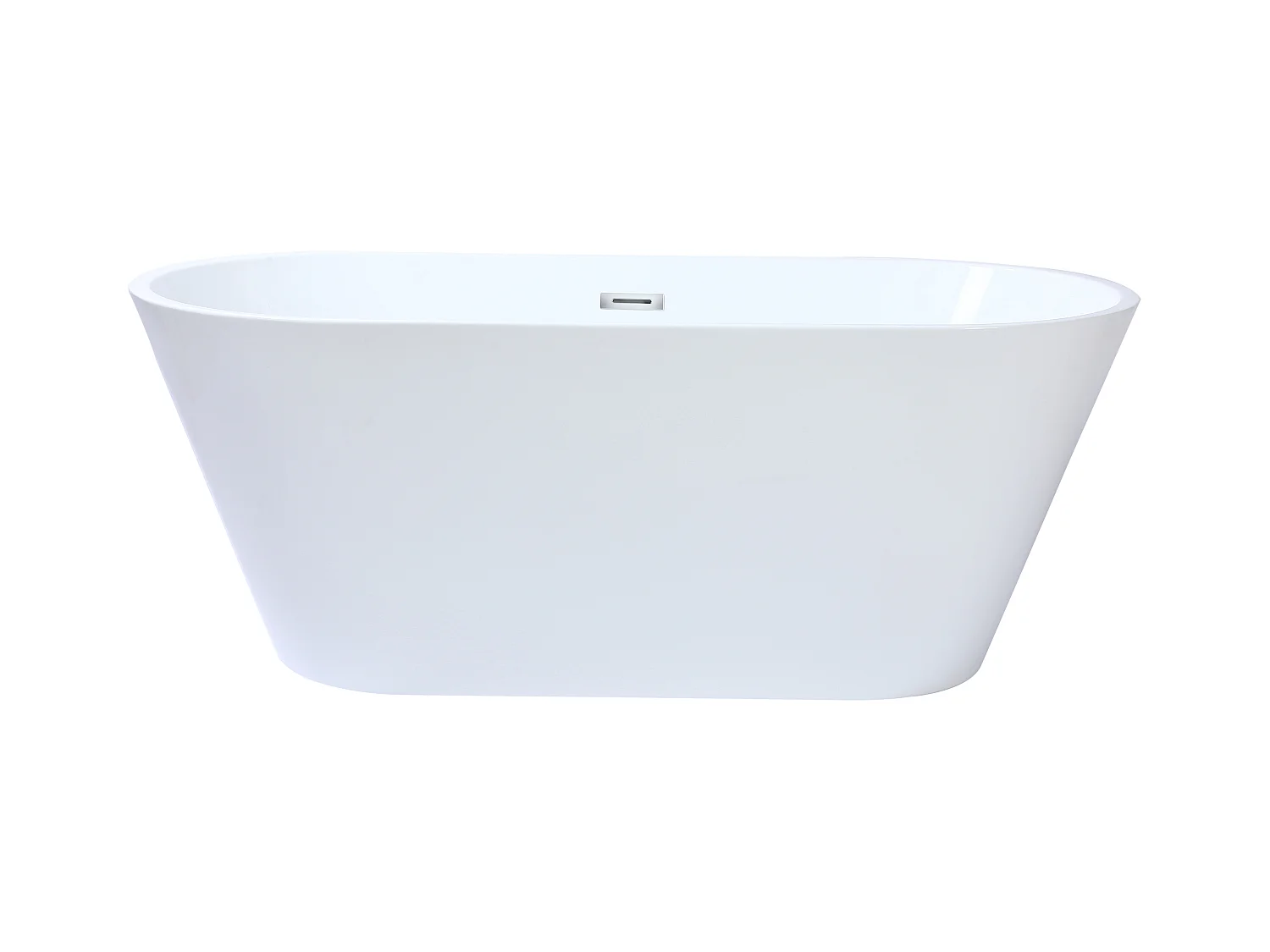 Vrijstaande design badkuip - 150 x 70 x 58 cm - Wit - TWIGGY