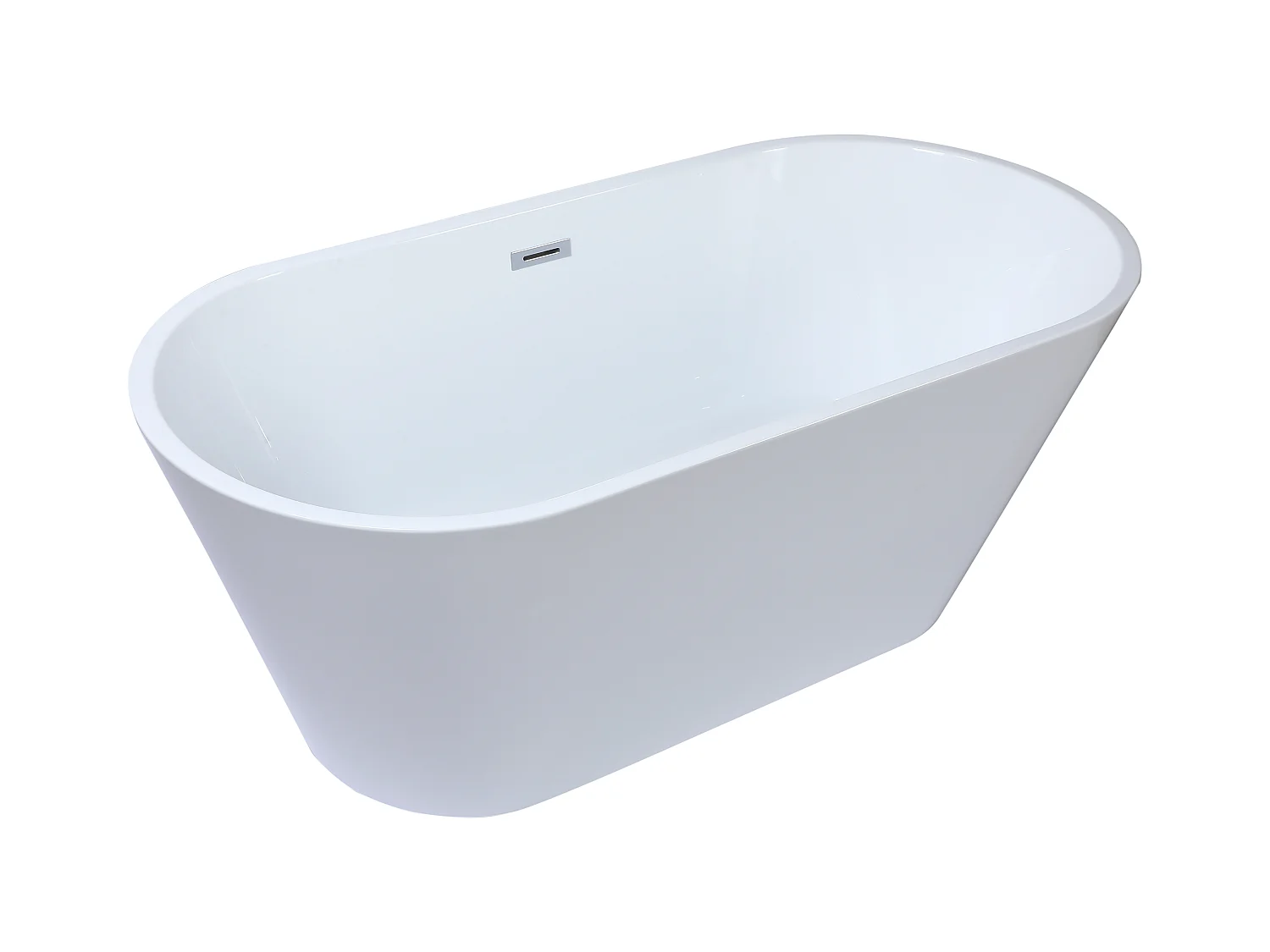 Vrijstaande design badkuip - 150 x 70 x 58 cm - Wit - TWIGGY