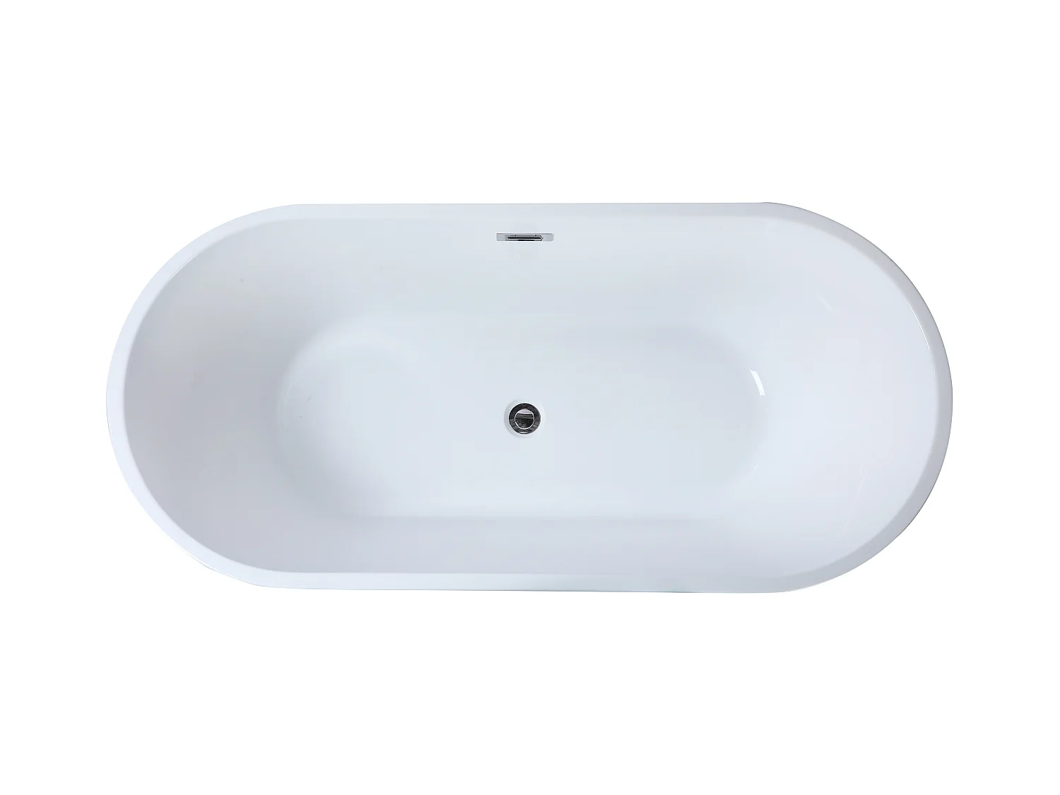 Vrijstaande design badkuip - 150 x 70 x 58 cm - Wit - TWIGGY