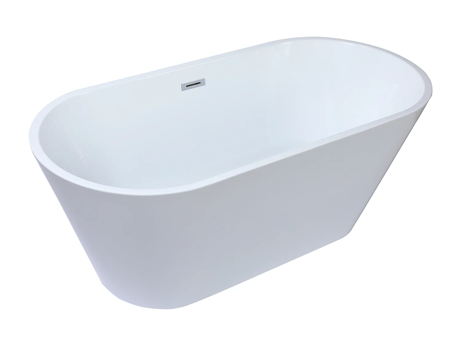 Bañera exenta design - 201 L - 150 x 70 x 58 cm - Blanco - TWIGGY