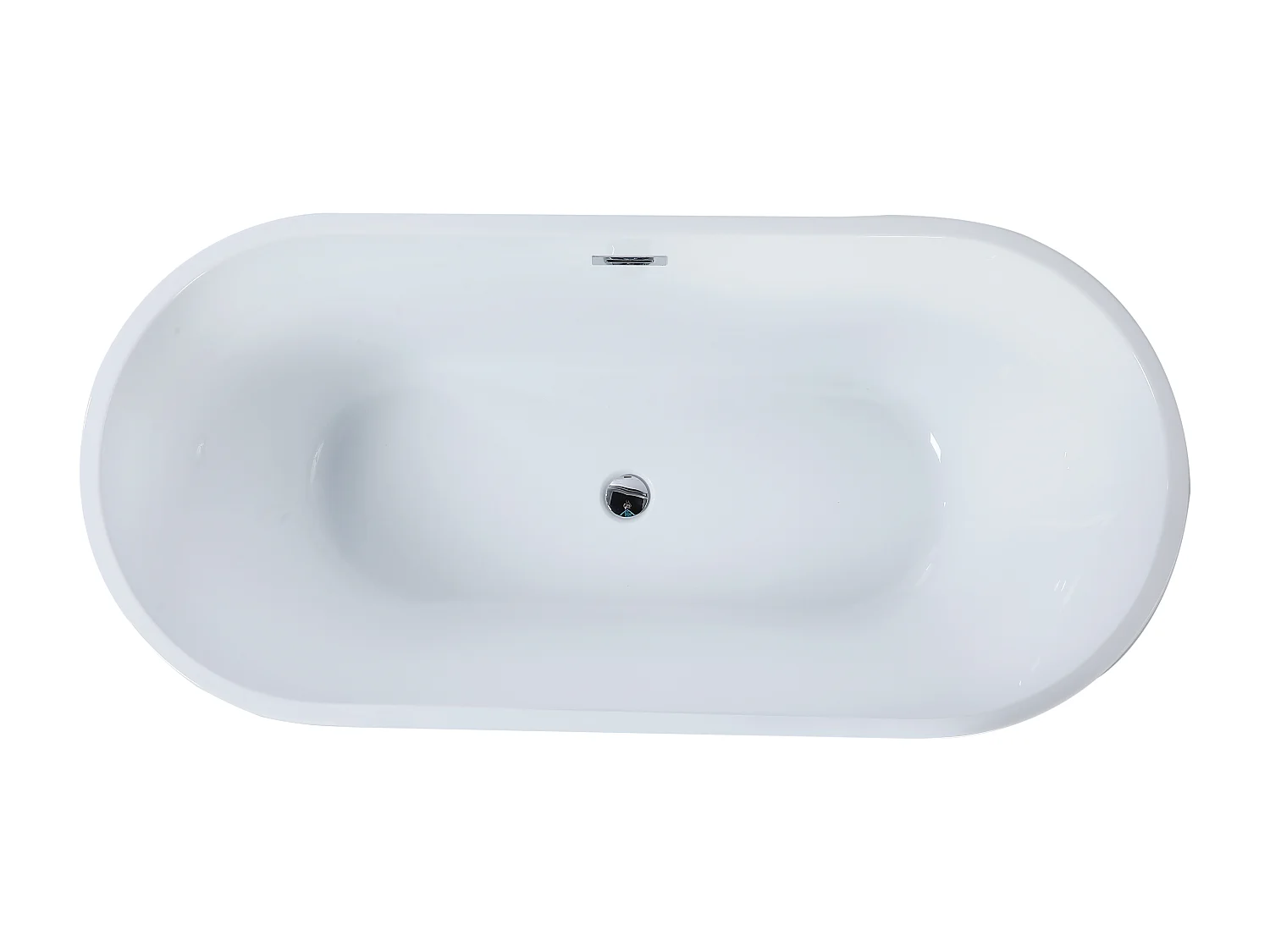 Vasca da bagno freestanding 201 litri 150 x 70 x 58 cm Nero Di design - TWIGGY