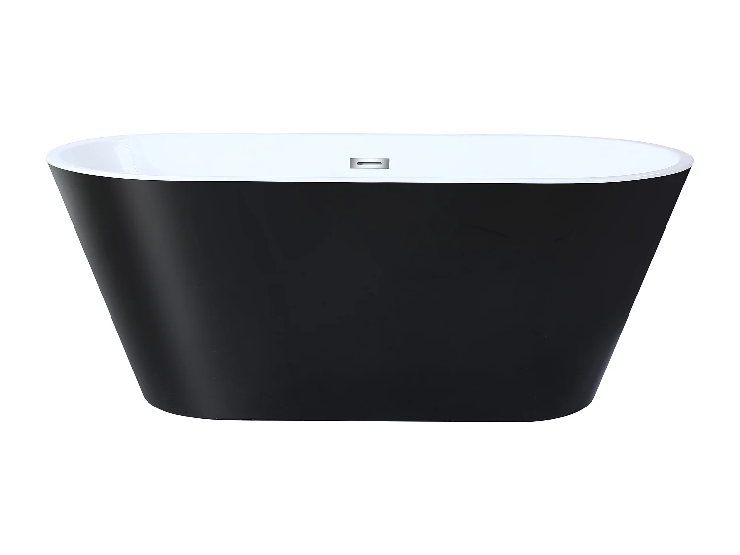 Vasca da bagno freestanding 201 litri 150 x 70 x 58 cm Nero Di design - TWIGGY
