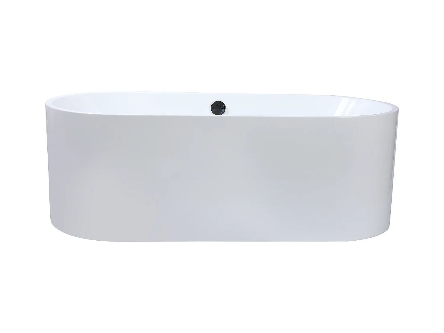 Baignoire îlot design - 221 L - 170 x 75 x 58 cm - Blanche - KATOUCHA