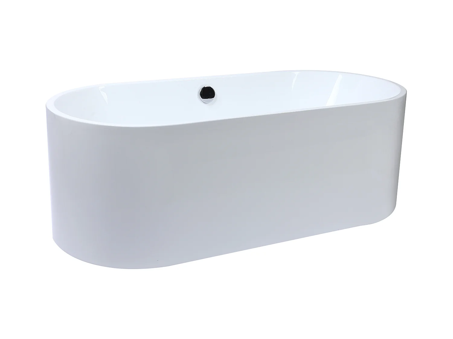 Baignoire îlot design - 221 L - 170 x 75 x 58 cm - Blanche - KATOUCHA