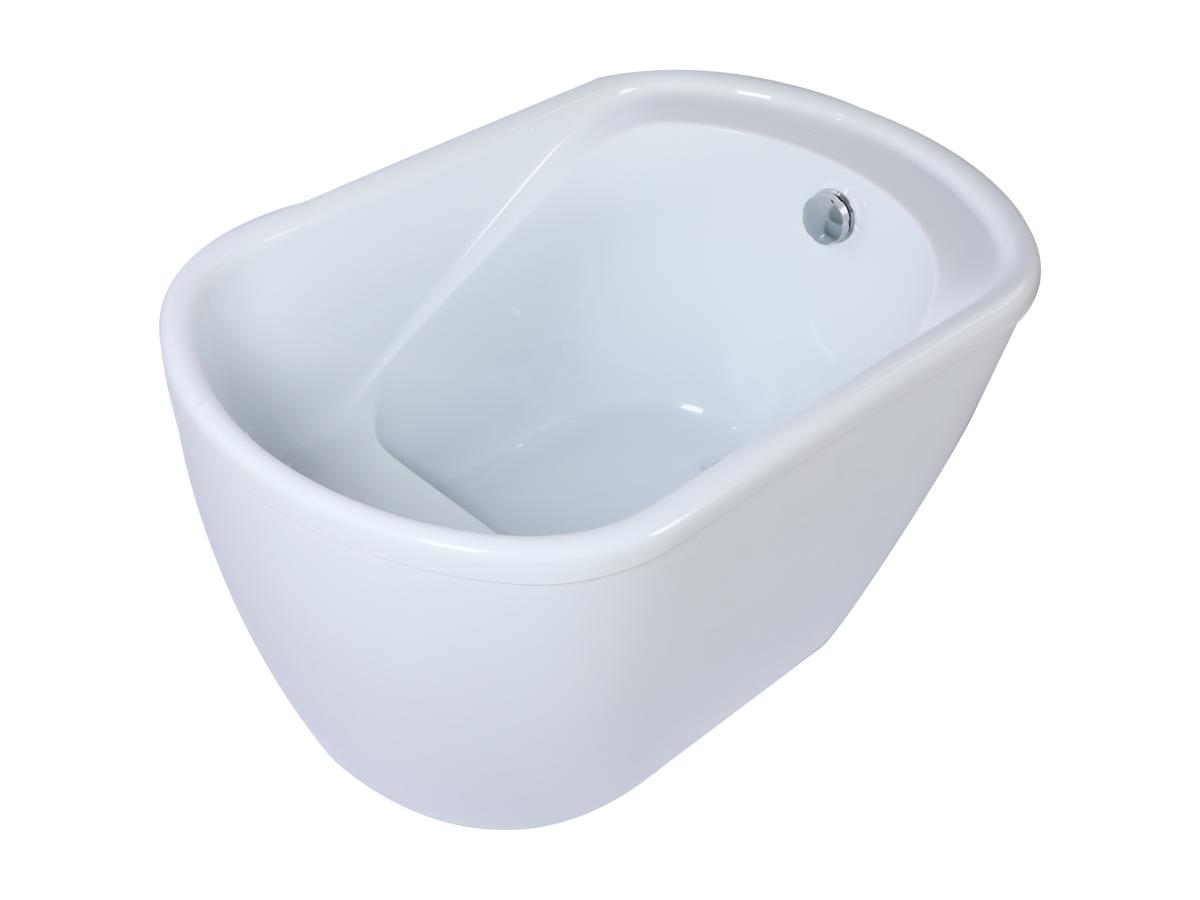 Freistehende Badewanne - 240 L - 120 x 75 x 65 cm - Weiß - PICCOLA günstig online kaufen